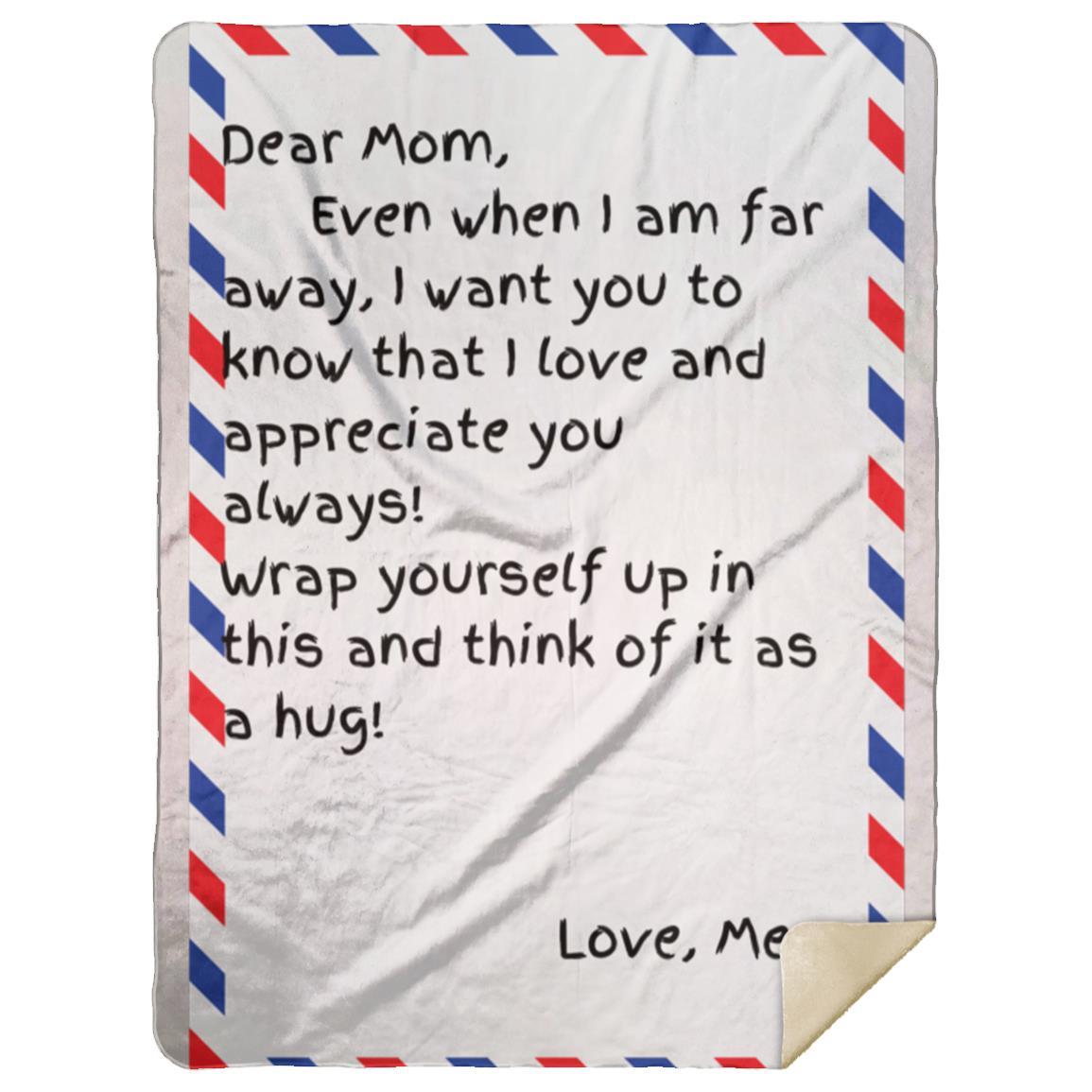 Beautiful Sherpa Blanket for Mom, Customize with your Name! 60x80