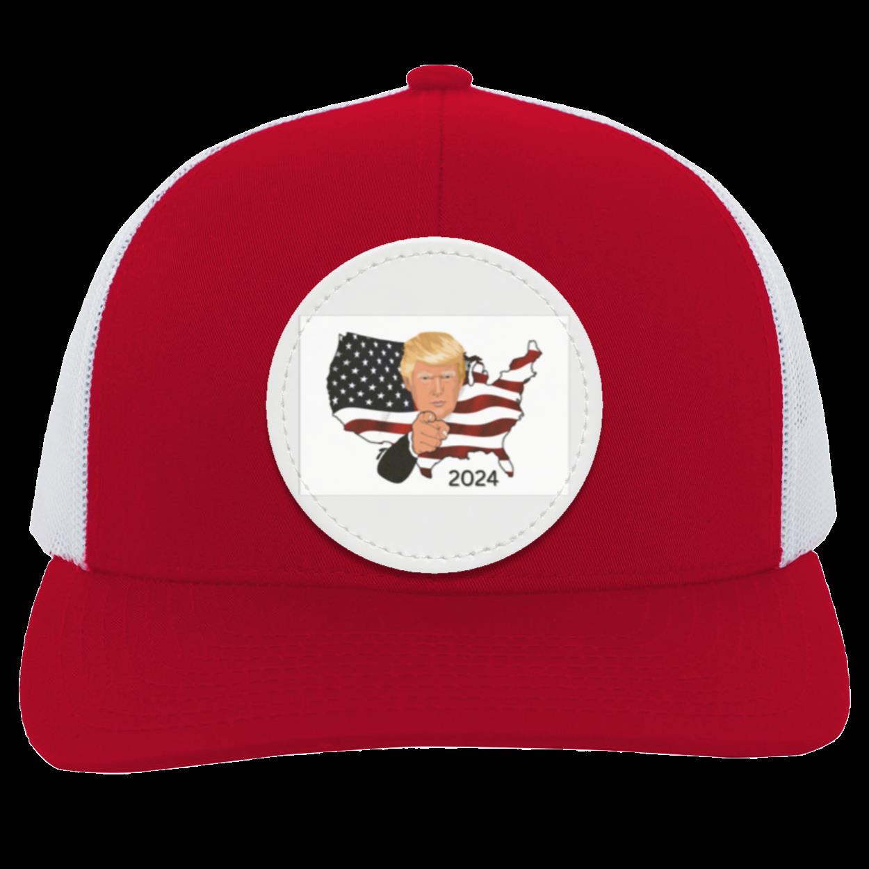Trump 2024 Trucker Snap Back - Round