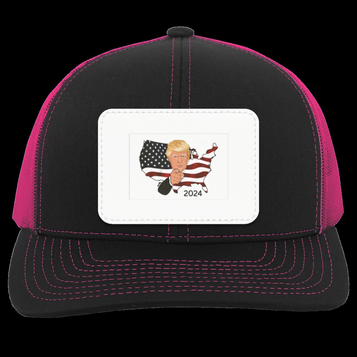Trump 2024 Trucker Snap Back - Square