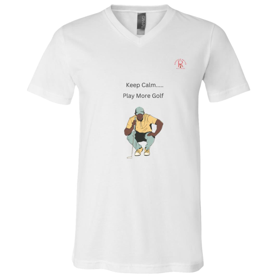 Roo$ter Brand Be Calm V-Neck T-Shirt