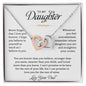 To My Daughter | Never Forget That I Love You - Interlocking Hearts necklace