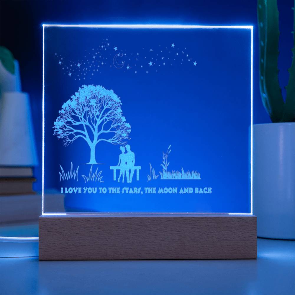 Love You To The Stars, Moon and Back! Customize with Names!