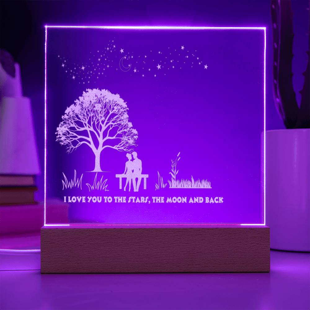 Love You To The Stars, Moon and Back! Customize with Names!
