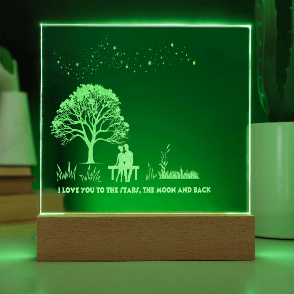 Love You To The Stars, Moon and Back! Customize with Names!