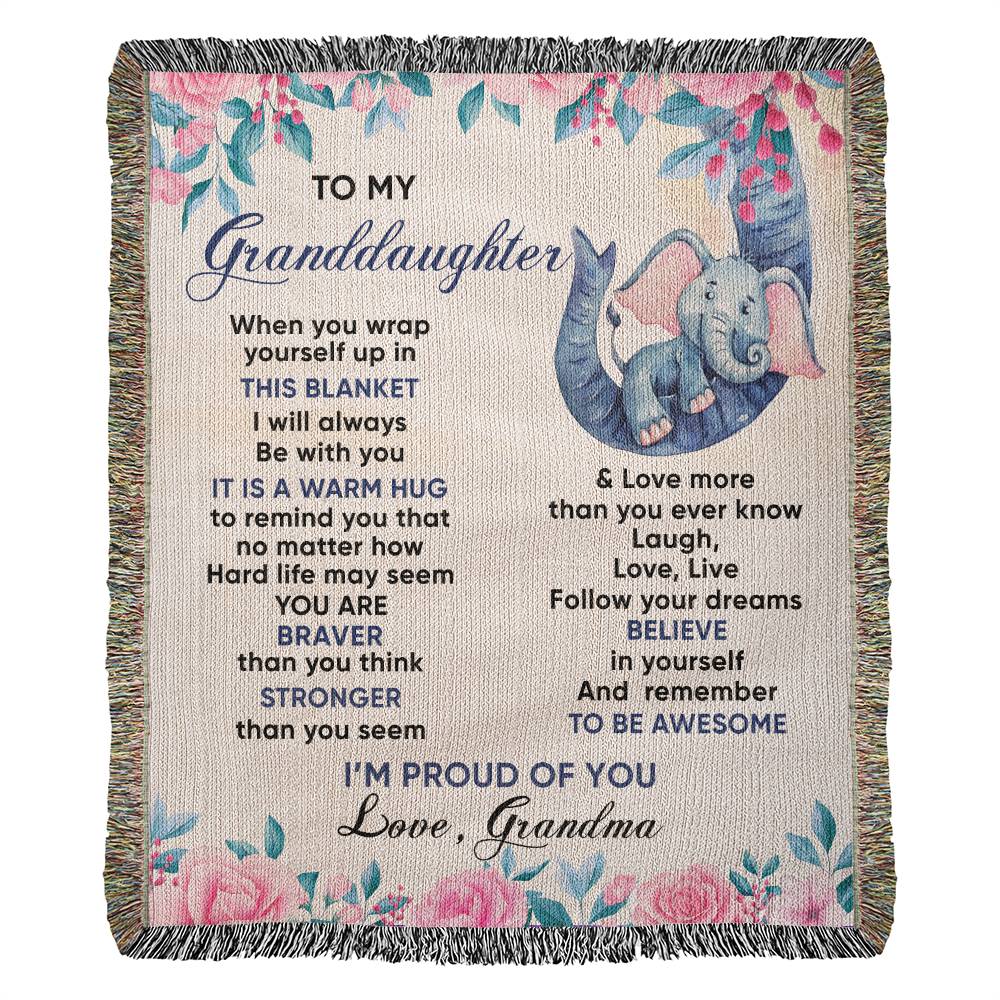 Beautiful Message for Granddaughter! Makes a Great Gift!