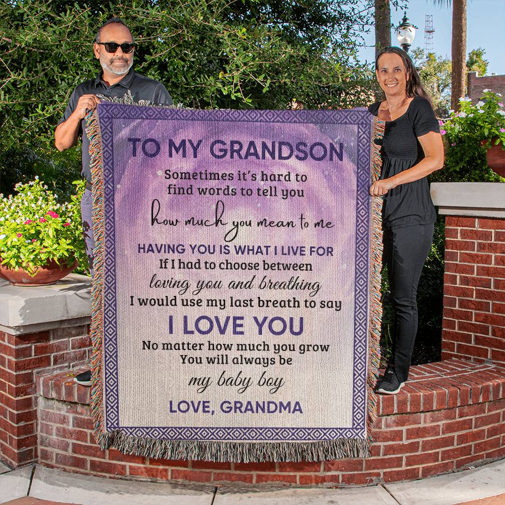 Beautiful Message to Grandson. Makes a Great Gift!