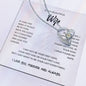 To My Beautiful Wife | I Love You, Forever & Always - Forever Love Necklace