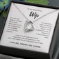 To My Beautiful Wife | I Love You, Forever & Always - Forever Love Necklace