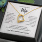 To My Beautiful Wife | I Love You, Forever & Always - Forever Love Necklace
