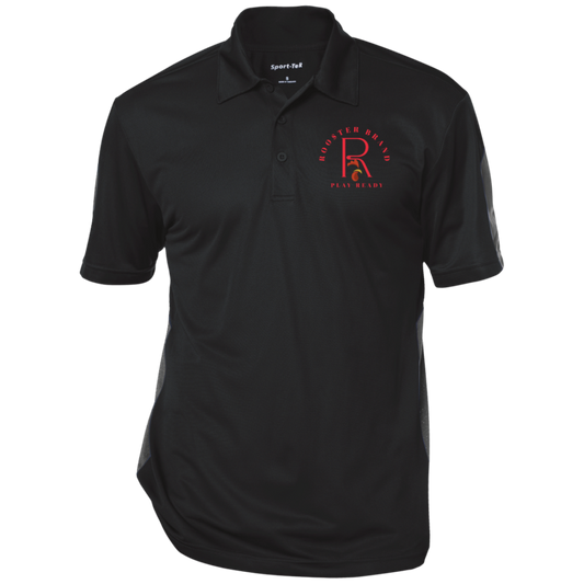 Roo$ter Brand Performance Textured Three-Button Polo