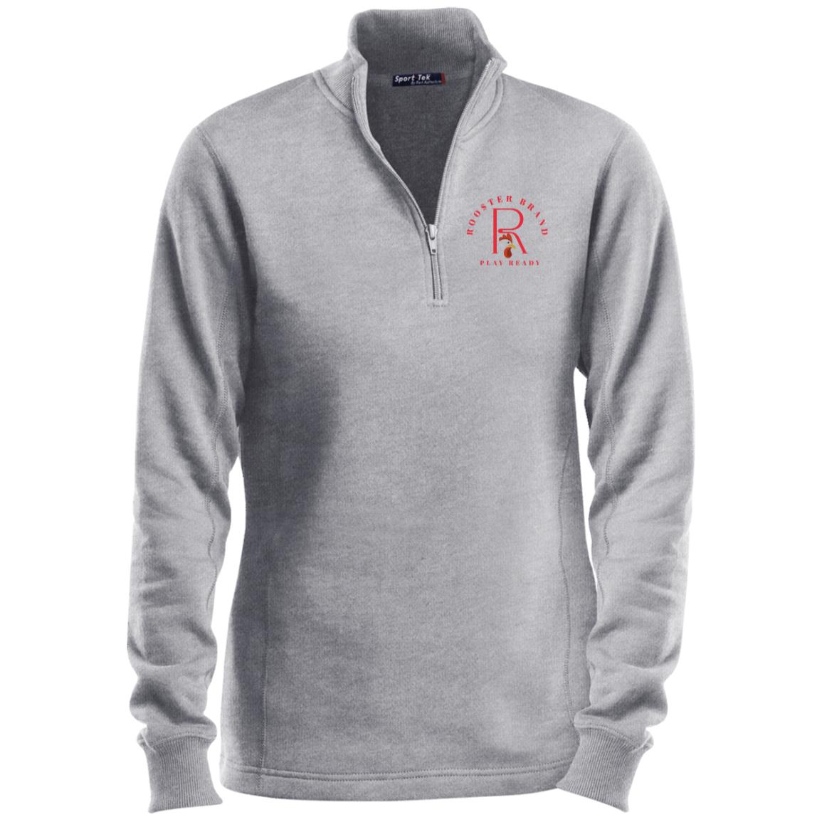 Roo$ter Brand Ladies 1/4 Zip Sweatshirt