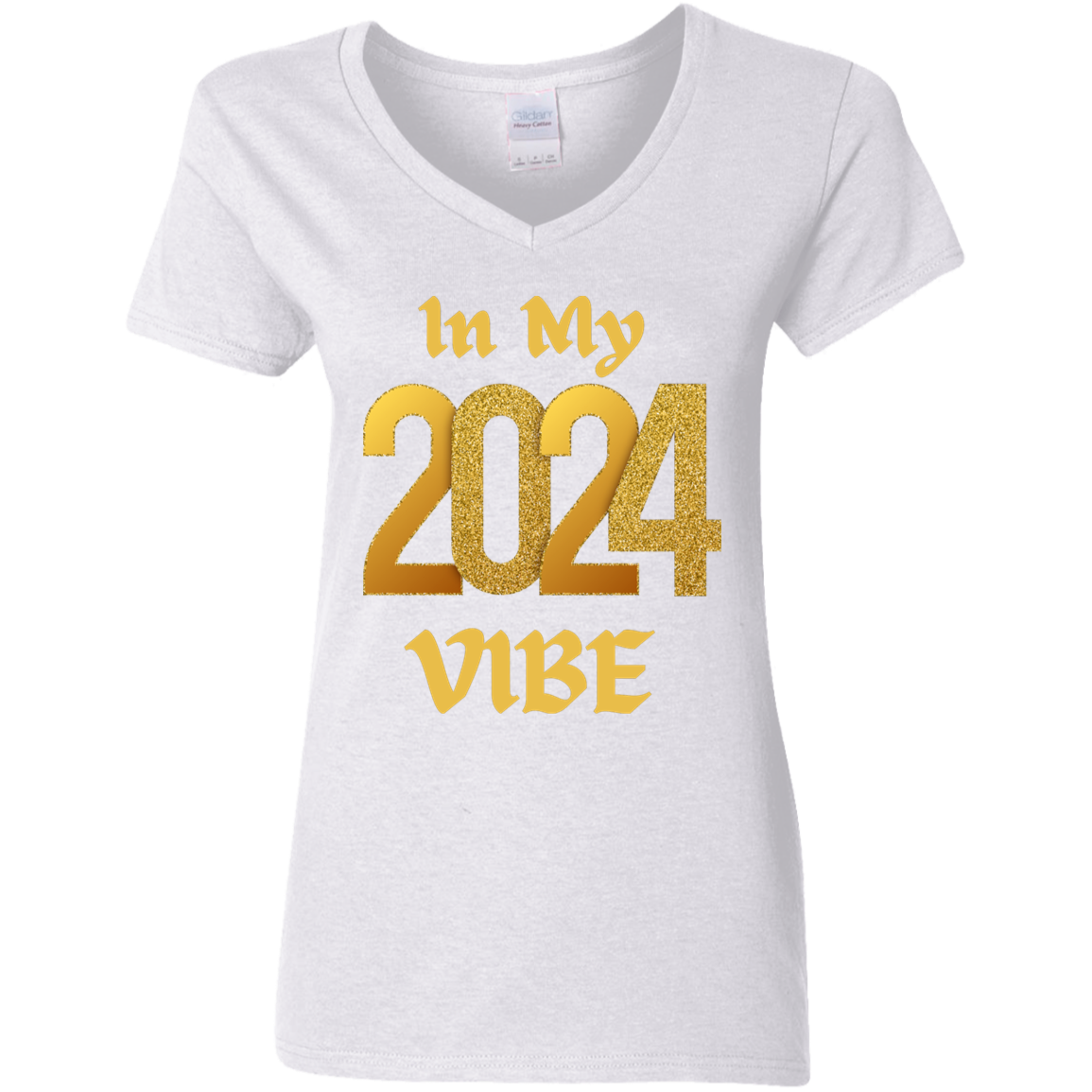 Ladies'  V-Neck T-Shirt 2024 Vibe