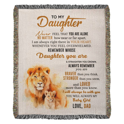 Caring Message to Daughter From Dad!  Makes a Beautiful Lasting Gift.